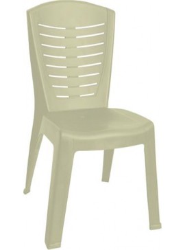 Καρέκλα "ΚΛΕΟΠΑΤΡΑ" πλαστική σε μπεζ χρώμα 50x53x89 381-00052