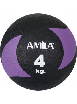 AMILA Μπάλα AMILA Medicine Ball Original Rubber 4kg ELDICO44638