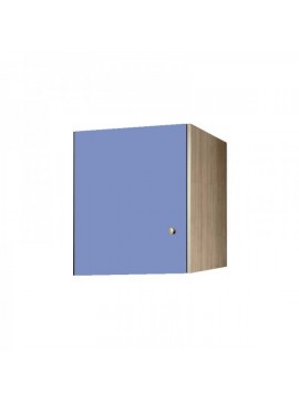 Πατάρι ντουλάπας μονόφυλλο σε χρώμα δρυς-σιελ 48x50x60  SB 32-SIEL