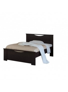 Κρεβάτι "ΧΑΜΟΓΕΛΟ" ημίδιπλο σε χρώμα βέγγε 110x190  SB 16-WENGE