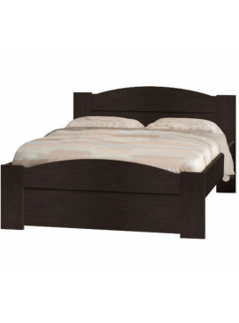 Κρεβάτι "ΚΥΜΑ" διπλό σε χρώμα βέγγε 140x190  SB 49-WENGE
