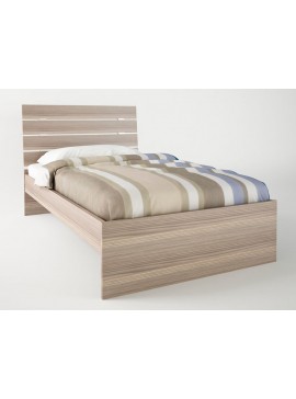 Κρεβάτι "ΝΟΤΑ" μονό σε χρώμα σταχτί 90x190  SB G51-STAXTI