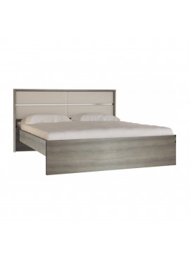 Κρεβάτι "ΟΝΕΙΡΟ" διπλό σε χρώμα σταχτί 150x200  SB G50-STAXTI