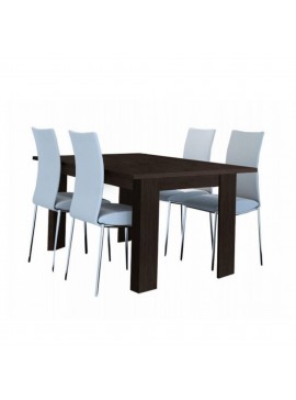 Τραπέζι "ΦΑΙΗ" ανοιγόμενο σε χρώμα βέγγε 120+40x72x78  SB 80-WENGE