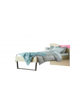 Παιδικό κρεβάτι "ΤΟΞΟ" μονό σε χρώμα δρυς-ροζ 90x190  SB 96C-ROZ