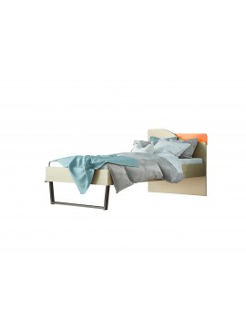 SARRIS  Παιδικό κρεβάτι "ΤΟΞΟ" μονό σε χρώμα δρυς-πορτοκαλί 90x190 SARRIS 96C-PORTOKALI