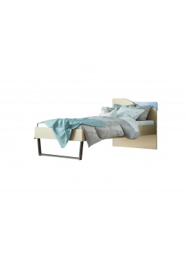 Παιδικό κρεβάτι "ΤΟΞΟ" ημίδιπλο σε χρώμα δρυς-σιελ 110x190  SB 97C-MPLE