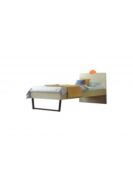 SARRIS  Παιδικό κρεβάτι "ΑΝΑΤΟΛΗ" ημίδιπλο σε χρώμα δρυς-πορτοκαλί 110x190 SARRIS 95C-PORTOKALI