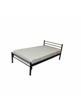 Κρεβάτι διπλό μεταλλικό σε χρώμα μαύρο 140x190 594-00071