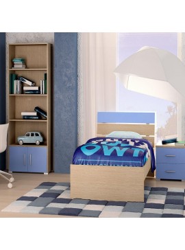 Κρεβάτι Παιδικό Νο. G51 Nota 90x190 Oak-Blue  SARRIS812342