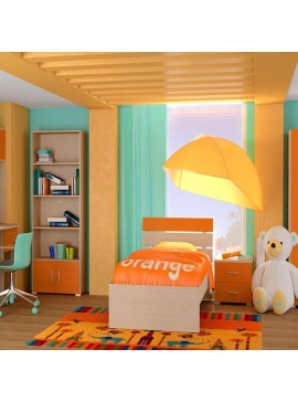 Κρεβάτι Παιδικό Νο. G51 Nota 90x190 Oak-Orange  SARRIS812344