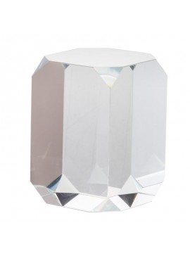 Επιτραπέζιο γυάλινο διακοσμητικό "Cube" Mήκος 8 Πλάτος 8 Ύψος 12 Artekko 76939