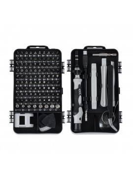 GloboStar® 79996 Επαγγελματικό Mini Σετ Εργαλείων 115 Εξαρτημάτων σε 1 DIY Tool Kit - Για Επισκευές iPhone,Samsung κλπ Κινητά Τηλέφωνα - PC - Laptop - Xbox - Ρολογιών - Οπτικά - Γυαλιά και Γενικών Μικρόεπισκευών Λεπτομέρειας με Μαγνητικό Κατσαβίδι Καστάνι