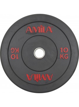 AMILA Δίσκος AMILA Black R Bumper 50mm 10Kg ELDICO84601