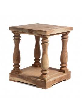 Τραπέζι σαλονιού ξύλινο Mήκος 50 Πλάτος 50 Ύψος 60 Artekko 995-0280