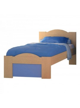 SARFURNITURE Κρεβάτι παιδικό  Κύμα  σιέλ (Διαστάσεις στρώματος: 90x190) SAR-110909