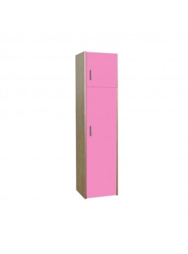 SARFURNITURE Μονόφυλλη ντουλάπα με πατάρι ροζ SAR-111930