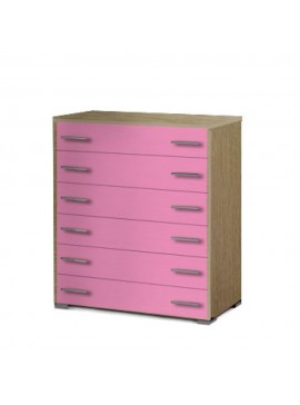 SARFURNITURE Συρταριέρα παιδική 6άρα ροζ SAR-110991