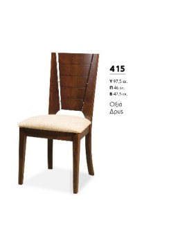 ΒΙΟΤΡΑΠ Καρέκλα ξύλινη 415 Βιοτράπ Δρυς LETO-XLS41-2