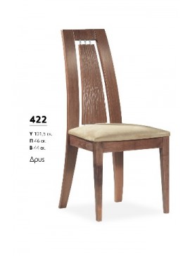 ΒΙΟΤΡΑΠ Καρέκλα ξύλινη 422 Βιοτράπ Δρυς LETO-NSG76-2