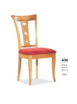 ΒΙΟΤΡΑΠ Καρέκλα ξύλινη 436 Βιοτράπ Οξυά LETO-NSG84-2