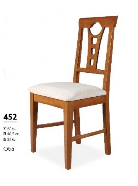 ΒΙΟΤΡΑΠ Καρέκλα ξύλινη 452 Βιοτράπ Οξυά LETO-NSG90-2