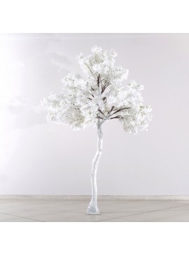 Supergreens Τεχνητό Δέντρο Αμυγδαλιά Χιονισμένη 340 εκ.Χρώμα Λευκό Mήκος  Πλάτος 310 Υψος 340 SUPER-7040-6