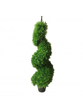 Supergreens Τεχνητό Φυτό Πύξος Σπιράλ 90 εκ.Χρώμα Πράσινο Mήκος 28 Πλάτος 28 Υψος 90 SUPER-9740-6
