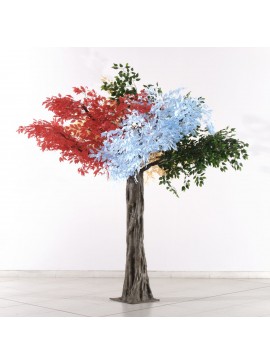 Supergreens Τεχνητό Δέντρο Φίκος "4 Εποχές" 300 εκ.Χρώμα Πολύχρωμο Mήκος  Πλάτος 260 Υψος 300 SUPER-2940-6