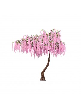 Supergreens Τεχνητό Δέντρο Γλυσίνια Ροζ  340 εκ.Χρώμα Ροζ Mήκος  Πλάτος 210 Υψος 340 SUPER-2480-6