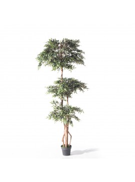 Supergreens Τεχνητό Δέντρο Ρούσκος 225 εκ.Χρώμα Πράσινο Mήκος  Πλάτος  Υψος 225 SUPER-0780-6