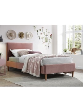 Επενδυμένο κρεβάτι Acoma με βελούδο σε χρώμα ροζ 90х200 DIOMMI ACOMAV90ARD DIOMMI80-1452