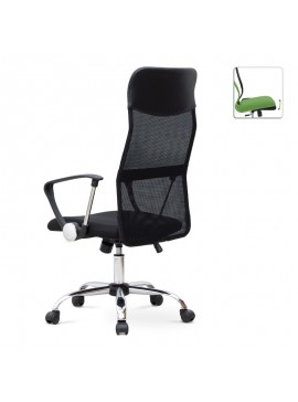 Καρέκλα γραφείου Marco Megapap με ύφασμα Mesh χρώμα μαύρο 62x59x110/120εκ. 0223104
