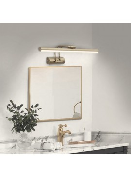 Απλίκα καθρέπτη μπάνιου LED Laura Megapap μεταλλική χρώμα χρυσό ματ 45εκ. 0227107