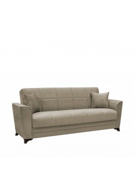 Καναπές Κρεβάτι Τριθέσιος JULIAN 3S Ανοιχτό Καφέ 232x85x90cm Arte-14210226