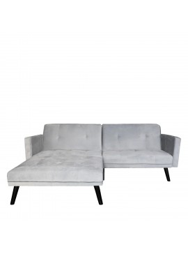 Καναπές Κρεβάτι Γωνιακός BO Γκρι Ανοιχτό 210x156x83cm Arte-14490021
