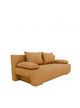 Καναπές Κρεβάτι Τριθέσιος ArteLibre GEORGIA Ανοιχτό Καφέ 194x93x72cm
