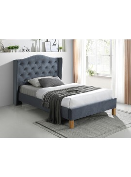 Επενδυμένο κρεβάτι Aspen με Βελούδο 120x200 σε χρώμα Γκρι DIOMMI ASPENV120SZD
