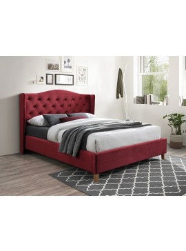 Επενδυμένο κρεβάτι Aspen 160x200 με Βελούδο σε χρώμα Μπορντό DIOMMI ASPENV160BOD DIOMMI80-1538