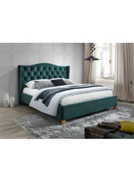 Επενδυμένο κρεβάτι Aspen 180x200 με Βελούδο σε χρώμα Πράσινο DIOMMI ASPENV180ZD