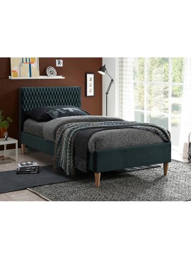 Επενδυμένο κρεβάτι Azurro 90x200 με Βελούδο σε χρώμα Πράσινο DIOMMI AZURROV90ZD DIOMMI80-1553