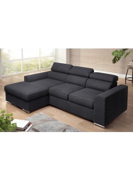 Insi  Bari Γωνιακός καναπές κρεβάτι με αποθηκευτικό χώρο 245x173εκ Γκρι Σκούρο Αριστερή Γωνία   0011.NV09DGSX 