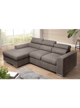 Insi  Bari Γωνιακός καναπές κρεβάτι με αποθηκευτικό χώρο 245x173εκ Σταχτί Αριστερή Γωνία   0011.NV09ASSX 