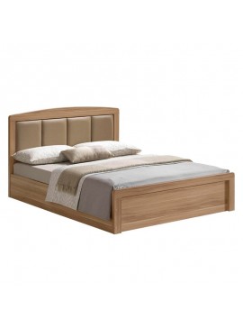 WOODWELL CALIBER Κρεβάτι Διπλό, για Στρώμα 160x200cm, Απόχρωση Sonoma Oak 168x210x100cm Ε7386