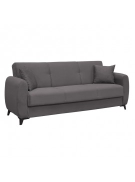 WOODWELL DARIO Καναπές – Κρεβάτι με Αποθηκευτικό Χώρο, 3Θέσιος Ύφασμα Γκρι Sofa:210x80x75 Bed:180x100cm Ε9931,4