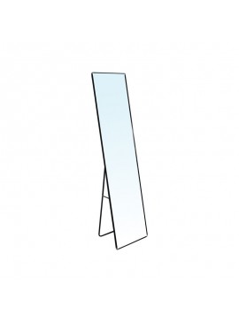 WOODWELL DAYTON Καθρέπτης Δαπέδου - Τοίχου Αλουμίνιο, Απόχρωση Μαύρο 40x33x160cm Ε7182,1