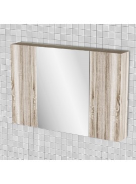 Κρεμαστός Καθρέπτης Μπάνιου Odelia με 3 ντουλάπια 96x14x65cm FIL-000749MIRROR