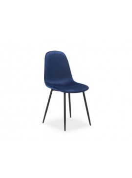 Καρέκλα με επένδυση Fox 43x43x89 μαύρος σκελετός/μπλε βελούδο 91 DIOMMI FOXVCG DIOMMI80-1768