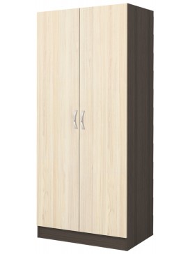 Διπλή ντουλάπα ξύλινος dark oak/sand oak Apolo1 80x52x181 DIOMMI 31-061