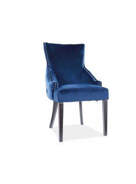 Καρέκλα τραπεζαρίας επενδυμένη George 56x45x98 ξύλινα πόδια μαύρα/μπλε βελούδινο bluvel 86 DIOMMI GEORGEVCGR DIOMMI80-2017